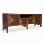 TV stands - Papaho Teakwood TV Unit - ALANKARAM