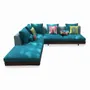 Sofas - Parlak - Five Seater Solidwood Sofa - ALANKARAM