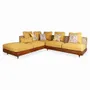 Sofas - Parlak - Five Seater Teakwood Sofa - ALANKARAM
