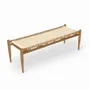 Bancs - Tenshi - Banc en bois massif avec corde blanc cassé - ALANKARAM