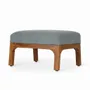 Repose-pieds - Toso - Repose-pieds en tissu vert - ALANKARAM