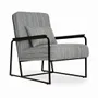 Chairs - Tubli - Lounge Chair with Green Fabric - ALANKARAM