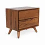 Night tables - Twee Teakwood Bedside Unit - ALANKARAM