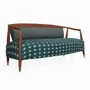 Sofas - Uru - Three Seater sofa With Brass Capping - ALANKARAM