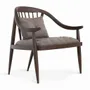 Chairs - Vakra - Lounge Chair With Walnut Stain - ALANKARAM