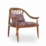 Chairs - Vakra - Teakwood Lounge Chair - ALANKARAM