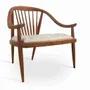 Chairs - Vakra - Teakwood Lounge Chair - ALANKARAM