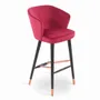 Chairs - Whawhe - High/Bar Chair with Tulip Pink Fabric - ALANKARAM