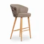Chairs - Whawhe Tan Leatherette High/Bar Chair - ALANKARAM