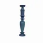 Decorative objects - Wooden Candle Stand, Ocean Blue Color - ALANKARAM