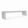 Bancs - Banc en bois massif Xarak de couleur blanche - ALANKARAM