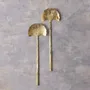 Cutlery set - Gingko Gold Salad Servers - BE HOME