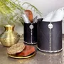 Objets de décoration - Pot droit en pneu recyclé. - KARAWAN AUTHENTIC