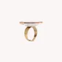 Bijoux - Bague ajustable marqueterie ronde – SAN LAZZARO - NATURE BIJOUX