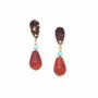 Jewelry - Post earrings with drop agate pendant – SURABAYA - NATURE BIJOUX