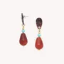 Jewelry - Post earrings with drop agate pendant – SURABAYA - NATURE BIJOUX