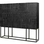 Sideboards - Mango wood display case and metal legs - GINER Y COLOMER