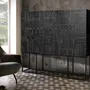Sideboards - Mango wood display case and metal legs - GINER Y COLOMER
