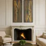 Paintings - Diptyque paint Acrylic resin "CARAMEL" - TURIK&ART (KSENIIA TURIK)