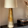 Céramique - Lampe à poser sculpturale conique - FUOCO collection - DI VINCENZO POUJOULA