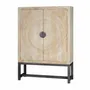 Wardrobe - Mango wood cabinet and aged white metal legs - GINER Y COLOMER