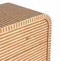 Commodes - COMMODE 4 TIROIRS ARRONDI BONE TERRACOTTA/BLANC - FANCY