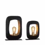 Lampes de bureau - S/2 LAMPES ASS.'PARIS' NOIR MAT+GOLD - FANCY