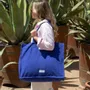 Sacs et cabas - Grand cabas en épaisse toile de coton bio. - LES PENSIONNAIRES