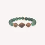 Jewelry - Stretch bracelet with 3 robles beads - Aventurine - NATURE BIJOUX