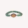 Jewelry - Stretch bracelet with 1 robles bead - Aventurine - NATURE BIJOUX