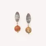Jewelry - Post earrings with picasso jasper ball - L'ile Rousse - NATURE BIJOUX