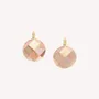 Jewelry - Brown lip round french hook earrings - San Lazzaro - NATURE BIJOUX