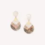 Jewelry - Double drop post earrings - San Lazzaro - NATURE BIJOUX