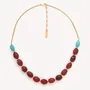 Jewelry - Small agate beads short necklace - Surabaya - NATURE BIJOUX