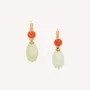 Jewelry - French hook earrings with jade dangle bead - Tivoli - NATURE BIJOUX