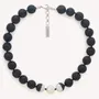 Bijoux - Collier court perles rondes et cracking de nacre - Volcan - NATURE BIJOUX