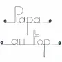 Objets de décoration - Décoration Murale en Fil de Fer "Papa au top" - à punaiser - BIJOUX DE MUR