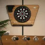 Autres objets connectés - SUPPORT DE CIBLE FLÉCHETTES EFFET CHÊNE DU KANSAS ET CIBLE CONNECTÉE - STELLA BABY-FOOT & BILLARDS