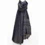 Scarves - GANDALF navy wool and cotton scarf - MONSIEUR CHARLI