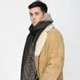 Scarves - GANDALF black wool and cotton scarf - MONSIEUR CHARLI