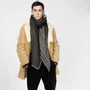 Scarves - GANDALF black wool and cotton scarf - MONSIEUR CHARLI