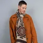 Foulards et écharpes - Echarpe en laine et coton ALPHONSE orange - MONSIEUR CHARLI