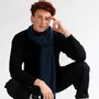 Foulards et écharpes - Echarpe en laine PIERIC bleu - MONSIEUR CHARLI