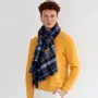 Scarves - LARGO marine acrylic and wool scarf - MONSIEUR CHARLI