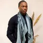 Scarves - PLACIDE mineral cashmere and modal scarf - MONSIEUR CHARLI
