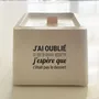 Objets personnalisables - Bougie en béton à message - TOUT EST DIT