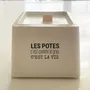 Objets personnalisables - Bougie en béton à message - TOUT EST DIT