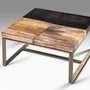Tables basses - TABLE BASSE 'MANAMA' BOIS PETRIFIE/RESINE - FANCY