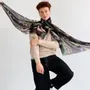 Scarves - PRODIGE black wool and modal scarf - MONSIEUR CHARLI