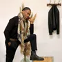 Scarves - PRODIGE amber wool and modal scarf - MONSIEUR CHARLI
